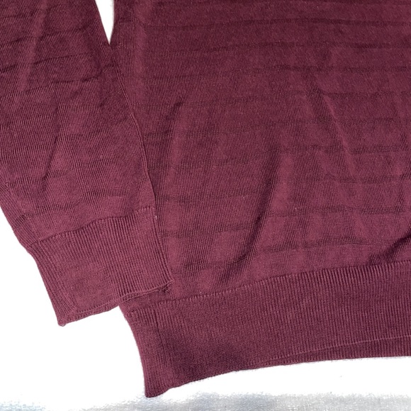 Perry Ellis Quarter Zip Mock Neck Sweater - Picture 2 of 6